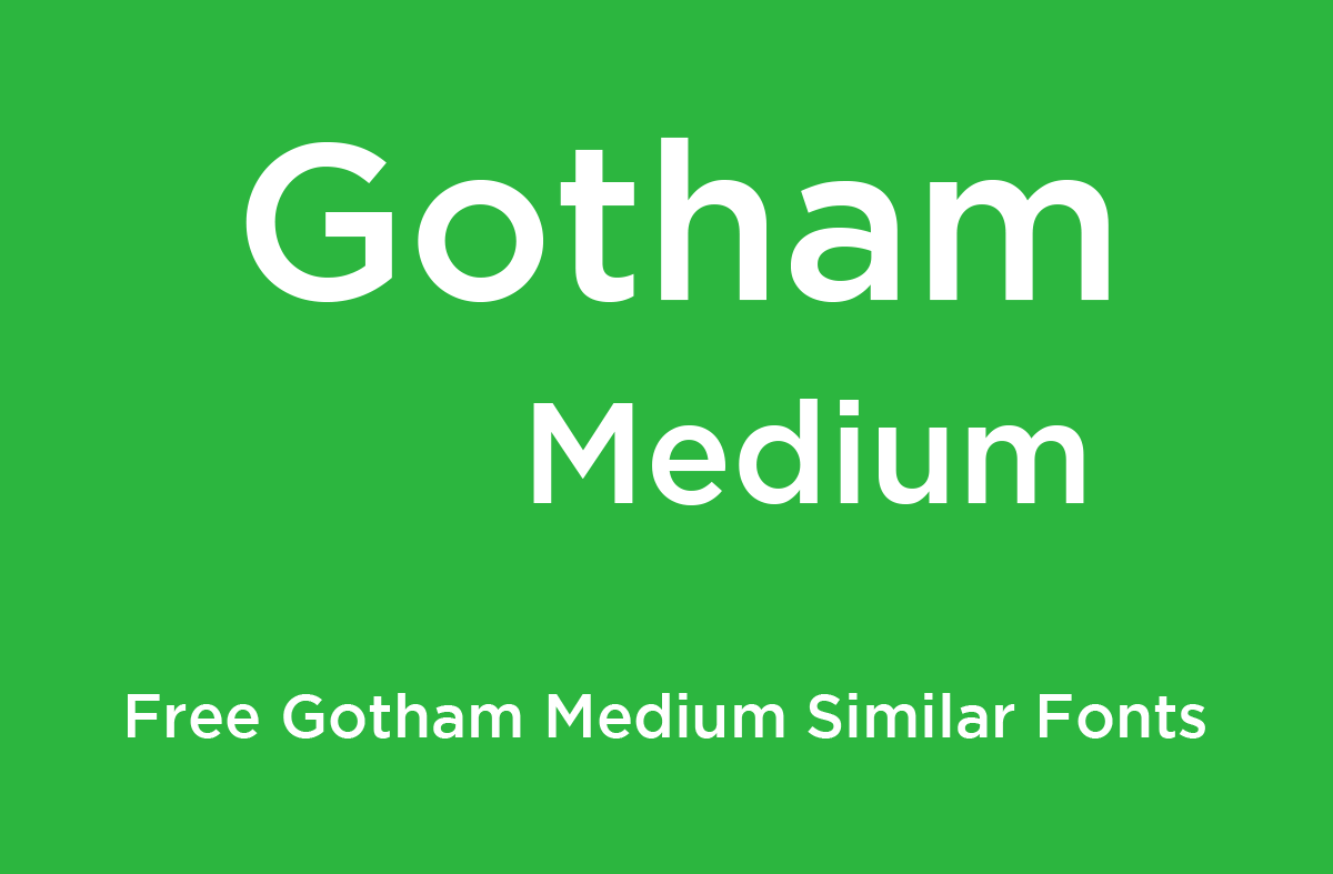 Gotham Typeface Free Download Mac